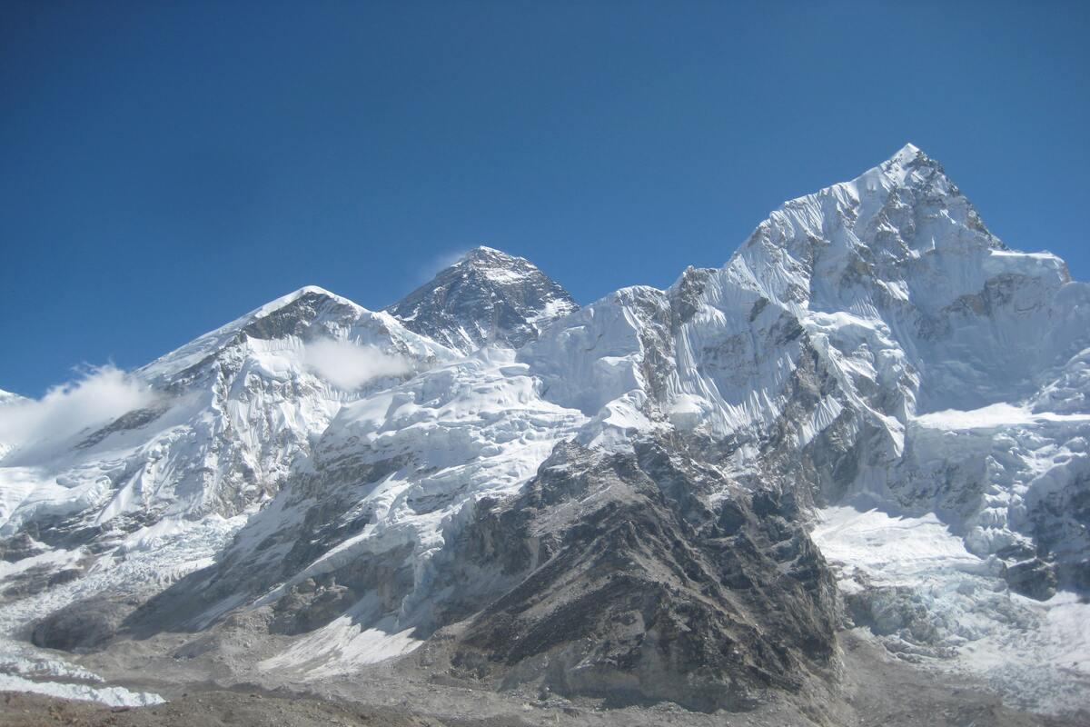 Everest and Khumbu glacier