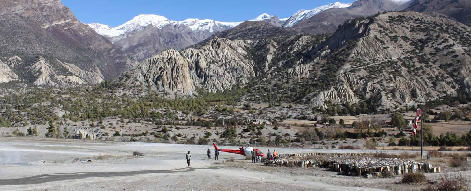 Upper Mustang helicopter tour