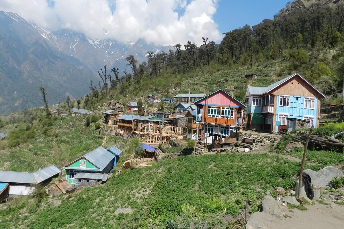 Remote village on Tamang trail